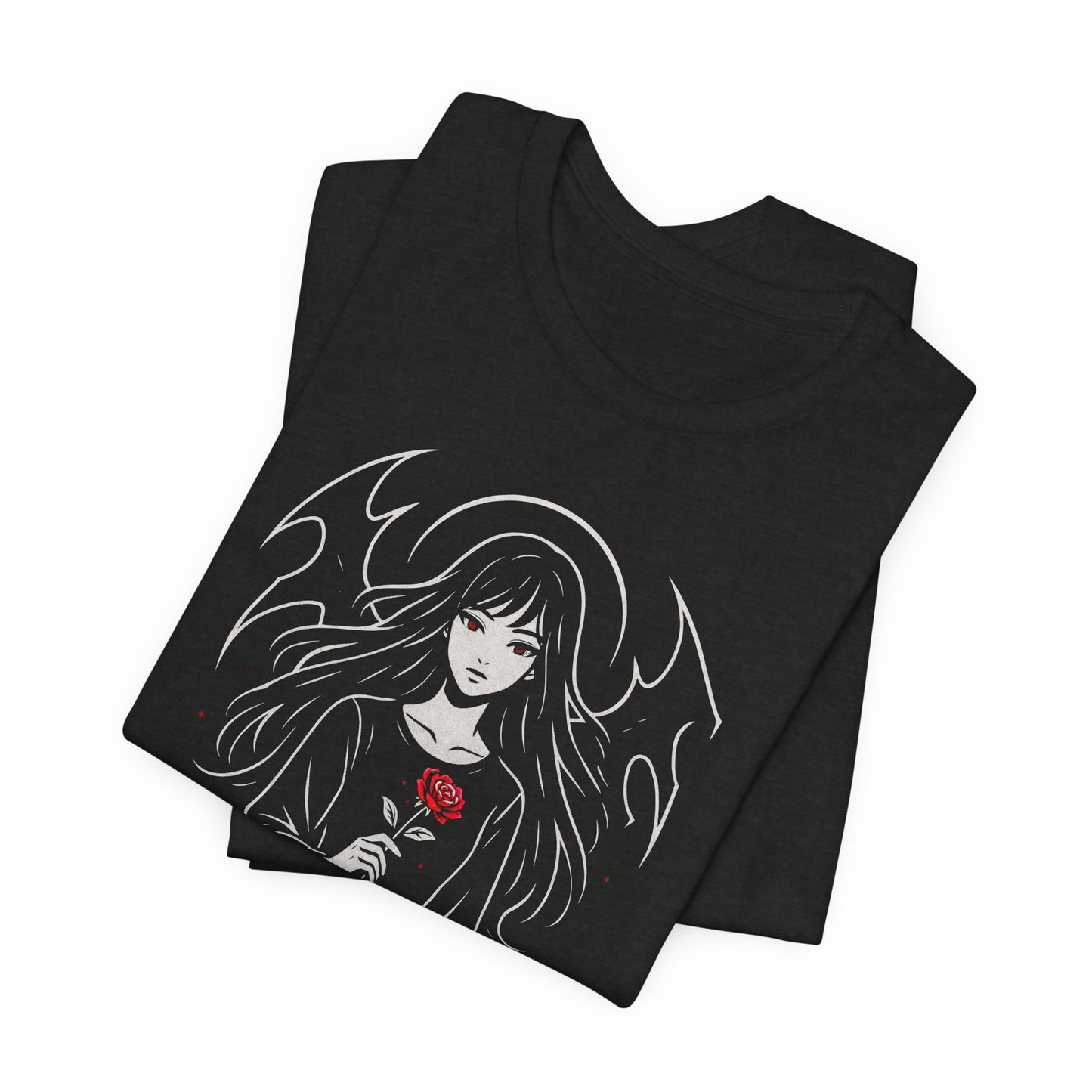 Soft But Don’t Test Me T-Shirt — Goth Anime Girl, Dark Witchy Aesthetic Tee