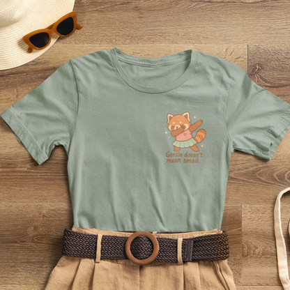 Red Panda Affirmation T-Shirt – From the Mess I Make Magic | Positive Quote Tee | Cute Animal Graphic | Mental Health Support Gift