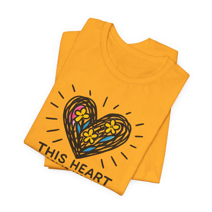 This Heart Knows How to Heal T-Shirt — Emotional Healing, Soft Heart Graphic Tee