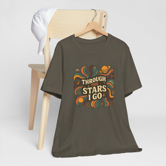 Retro Cosmic Tee – Through the Stars I Go