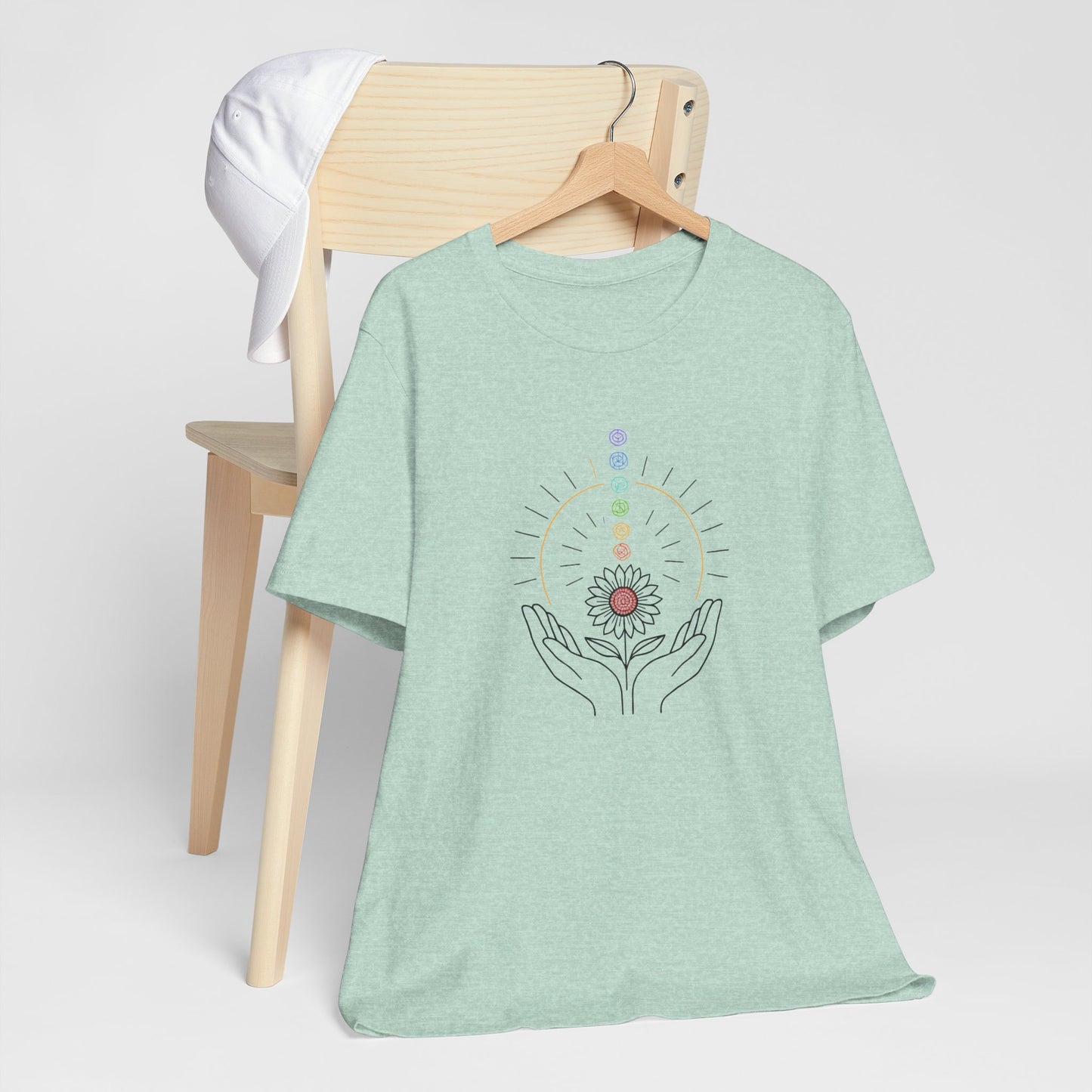Chakra Energy Alignment Tee – Healing Hands & Aura T-Shirt