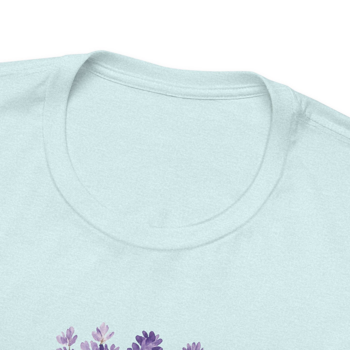 I Am Affirmation T-Shirt – Lavender Wreath Self-Love Tee