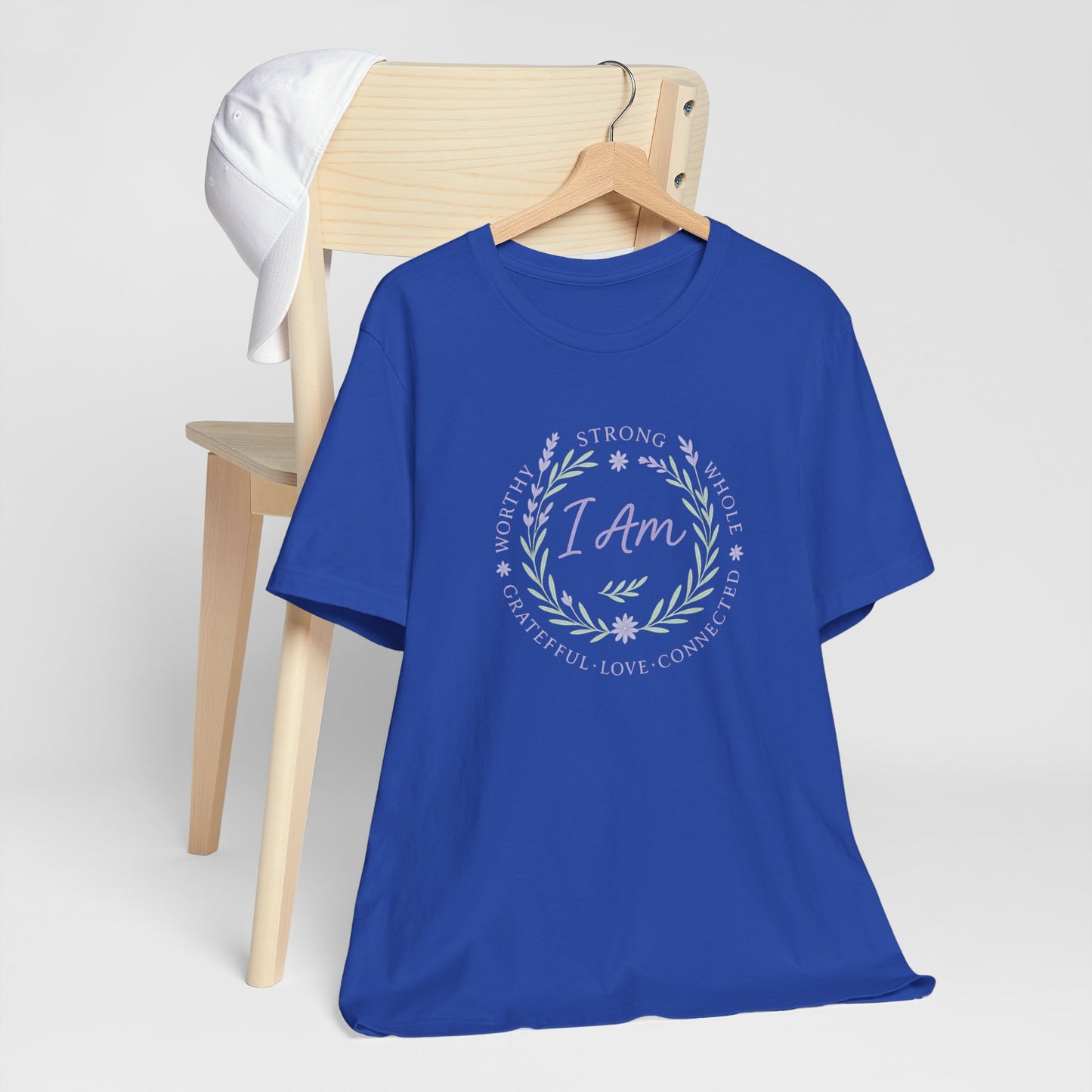 I Am Affirmation Shirt – Positive Self Worth Botanical Tee