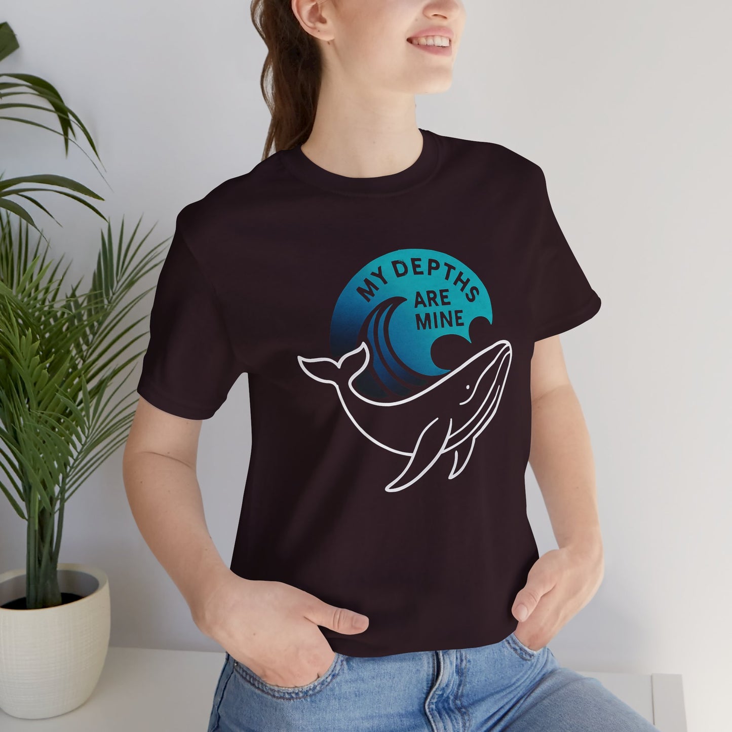 My Depths Are Mine Whale T-Shirt – Ocean Lover Statement Tee