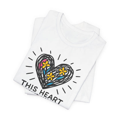 This Heart Knows How to Heal T-Shirt — Emotional Healing, Soft Heart Graphic Tee