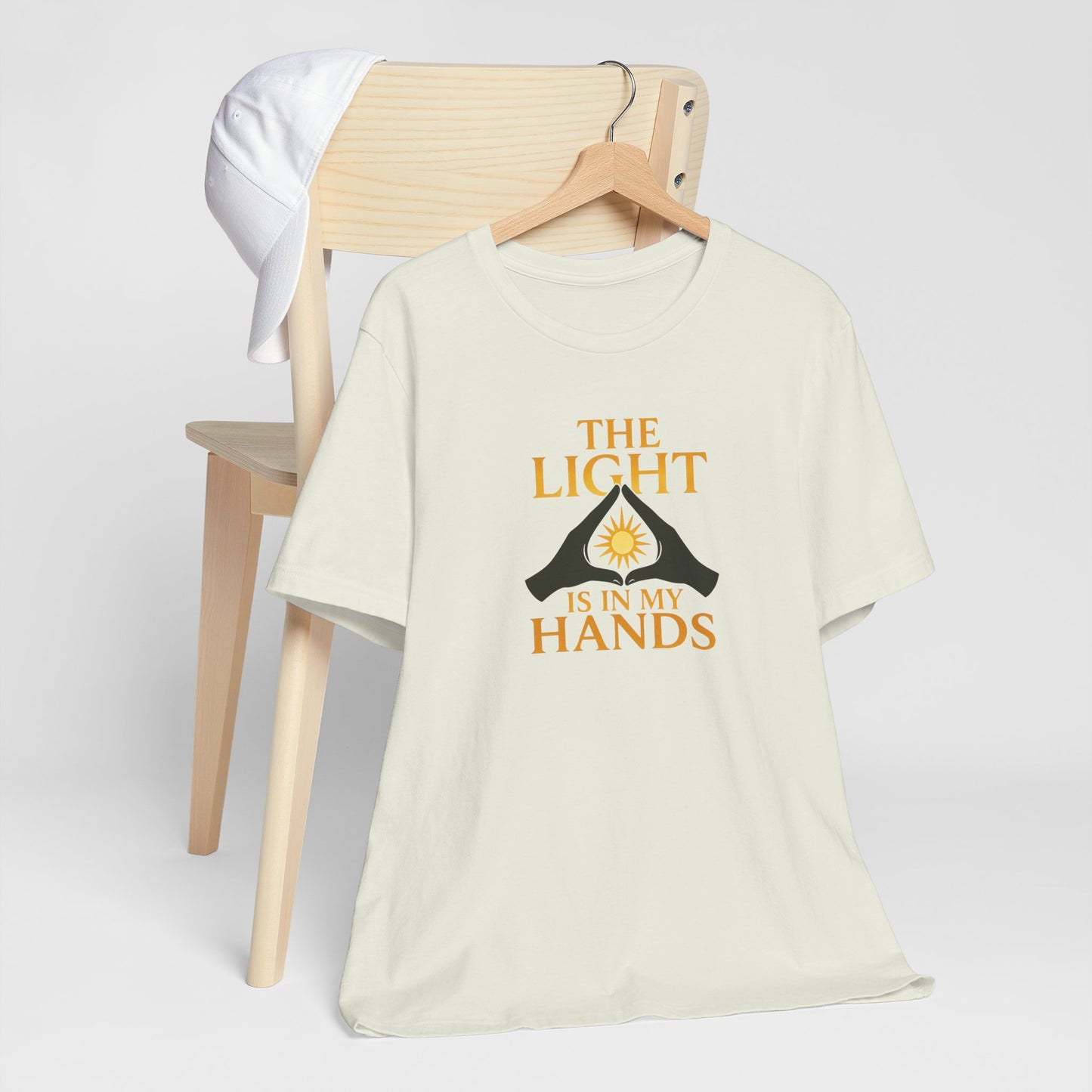 The Light Is In My Hands – Radiant Energy Quote Tee