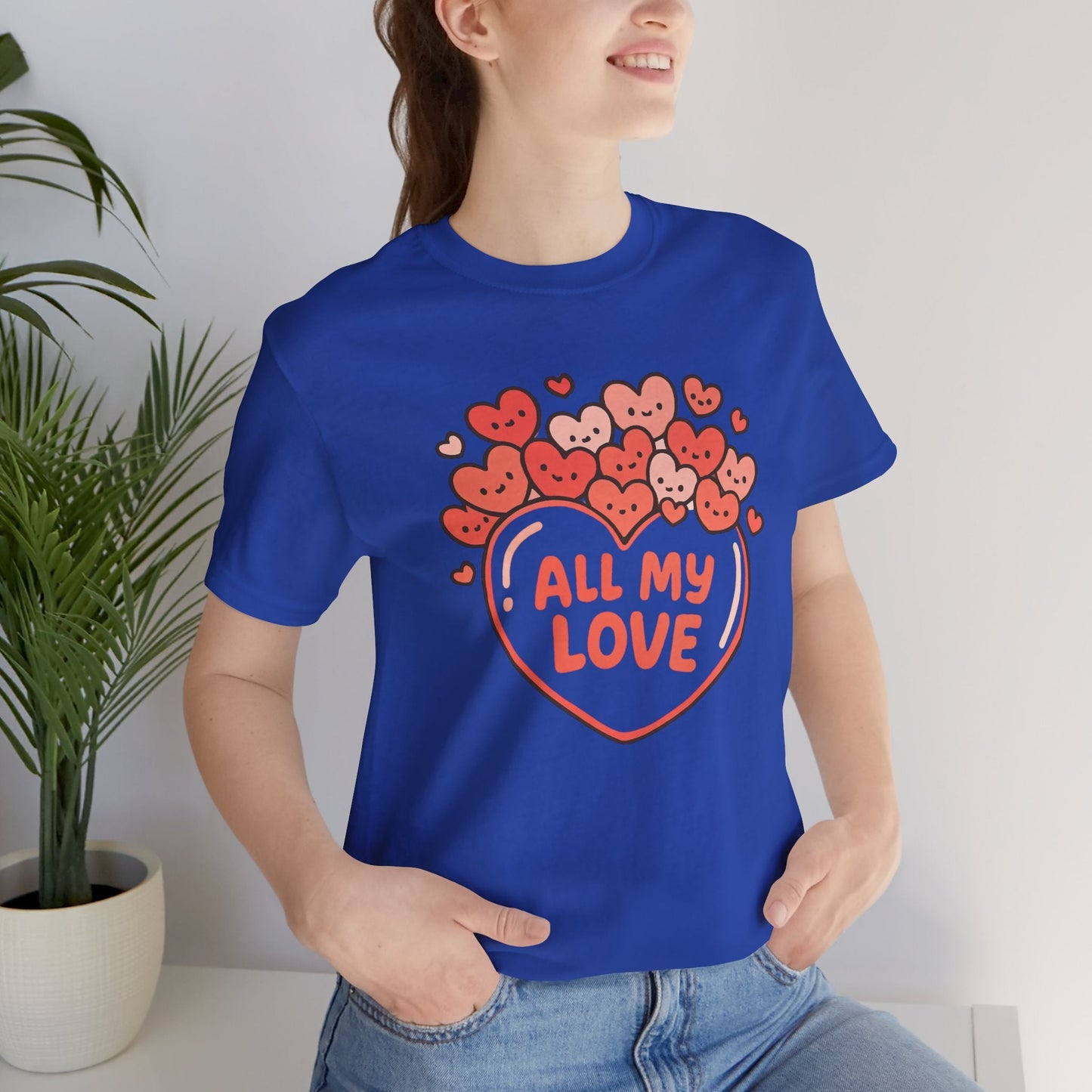 All My Love Cute Heart T-Shirt – Romantic Valentine’s Day Gift Tee - Spirit Stitch