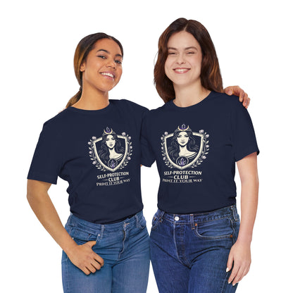 Amethyst Mystic Self - Protection Club Shirt – Personalized Spiritual Women’s Group Tee - Spirit Stitch