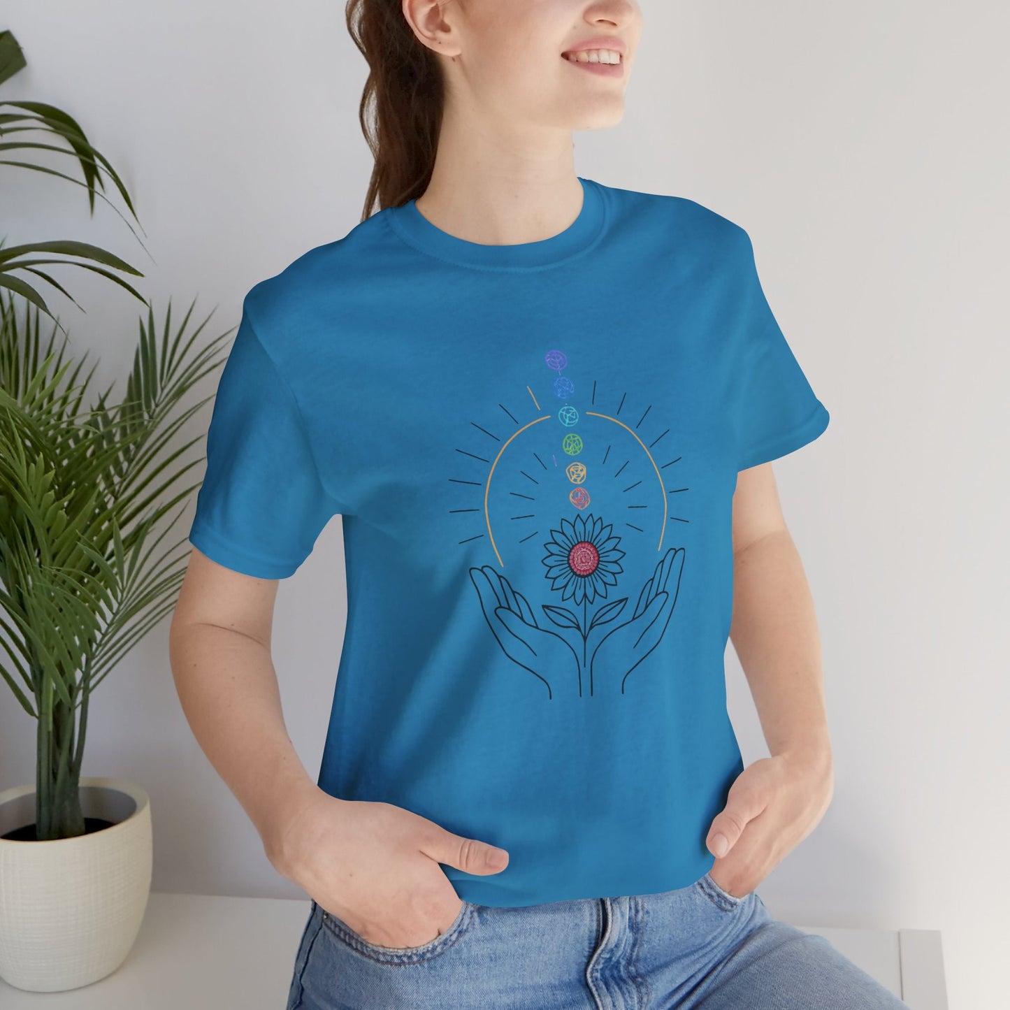 Chakra Energy Alignment Tee – Healing Hands & Aura T-Shirt - Spirit Stitch