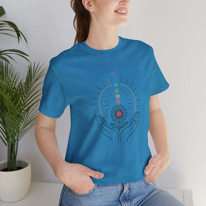 Chakra Energy Alignment Tee – Healing Hands & Aura T-Shirt - Spirit Stitch
