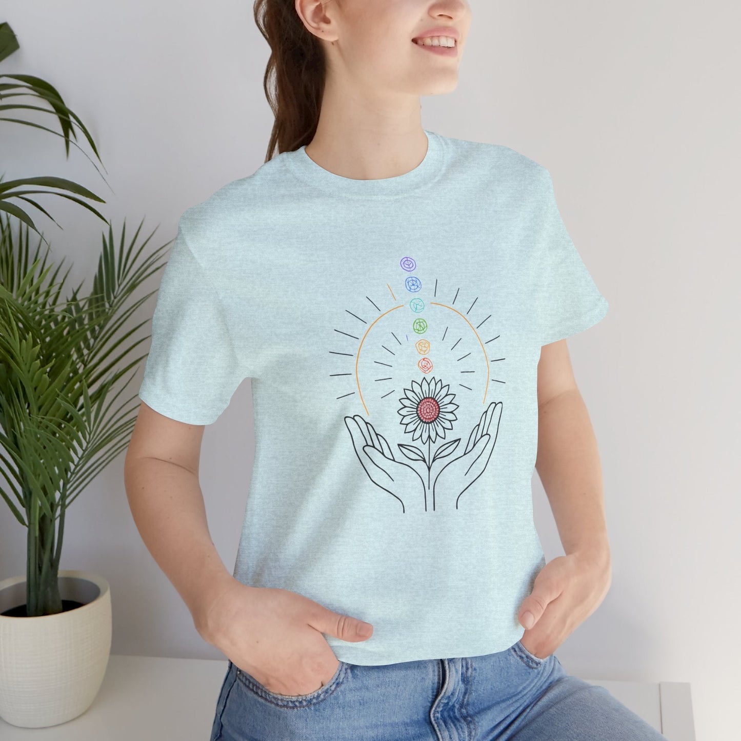 Chakra Energy Alignment Tee – Healing Hands & Aura T-Shirt - Spirit Stitch