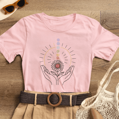 Chakra Energy Alignment Tee – Healing Hands & Aura T-Shirt - Spirit Stitch