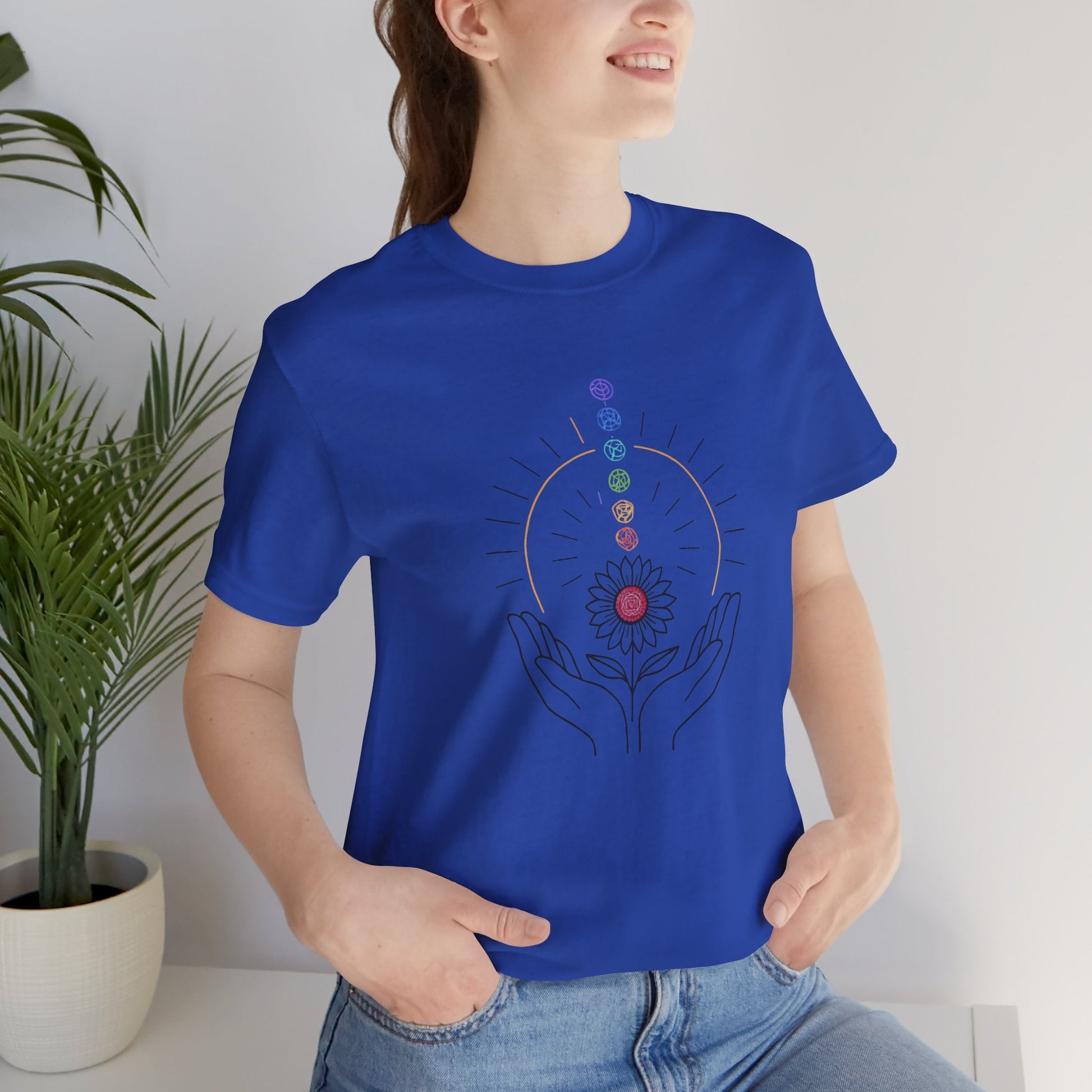 Chakra Energy Alignment Tee – Healing Hands & Aura T-Shirt - Spirit Stitch