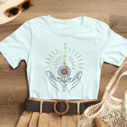 Chakra Energy Alignment Tee – Healing Hands & Aura T-Shirt - Spirit Stitch