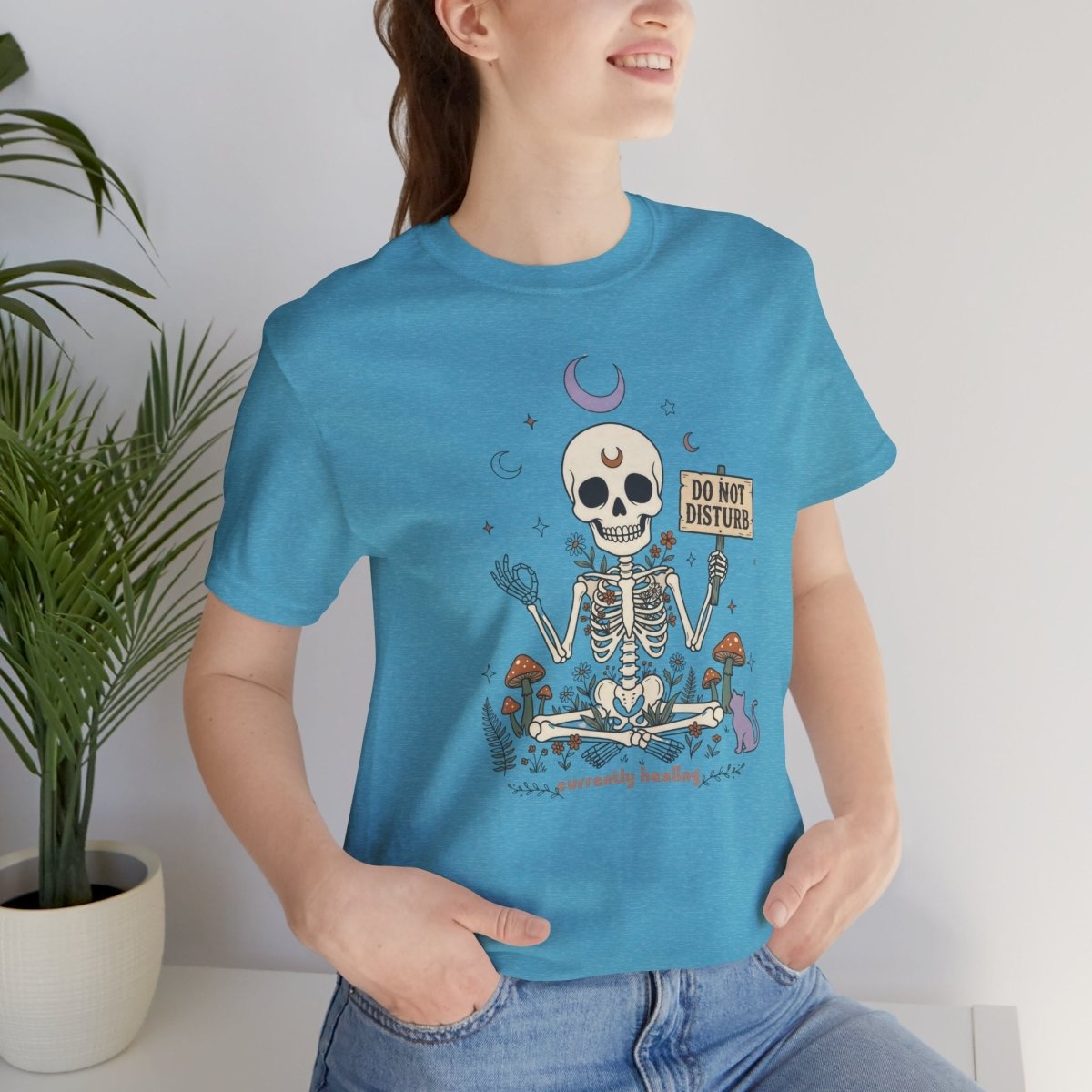 Currently Healing Skeleton Tee | Spirit Stitch - Spirit Stitch. Gift for International Self-Care Day.