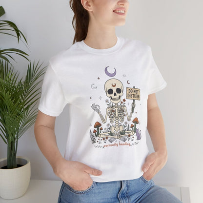 Currently Healing Skeleton Tee | Spirit Stitch - Spirit Stitch. Gift for International Self-Care Day.