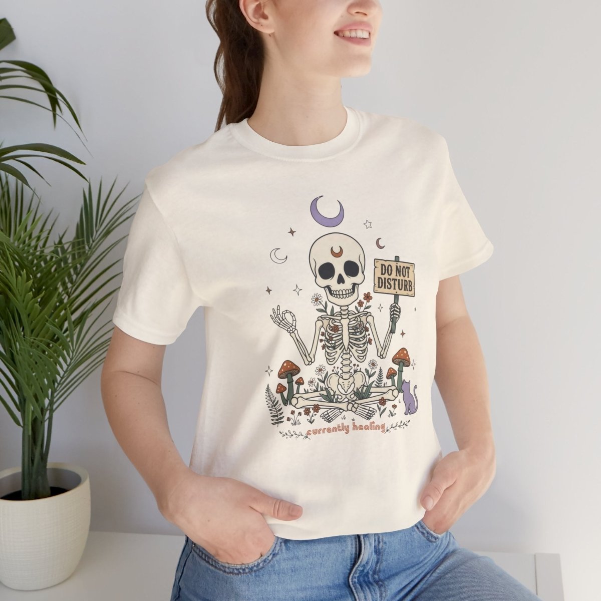 Currently Healing Skeleton Tee | Spirit Stitch - Spirit Stitch. Gift for International Self-Care Day.