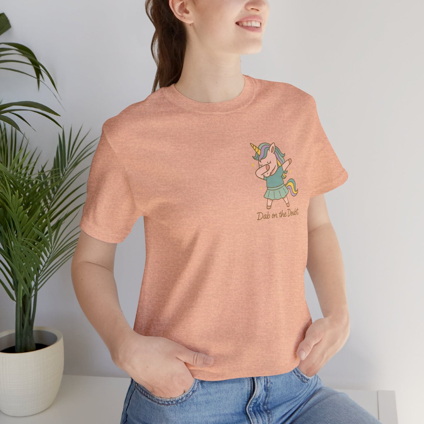 “Doubt on the Dabble” Unicorn T-Shirt – Funny Empowerment Tee for Soft Rebels - Spirit Stitch
