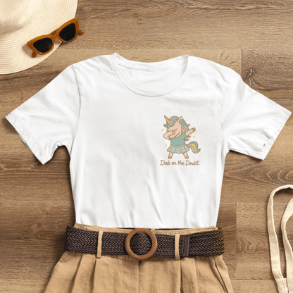 “Doubt on the Dabble” Unicorn T-Shirt – Funny Empowerment Tee for Soft Rebels - Spirit Stitch