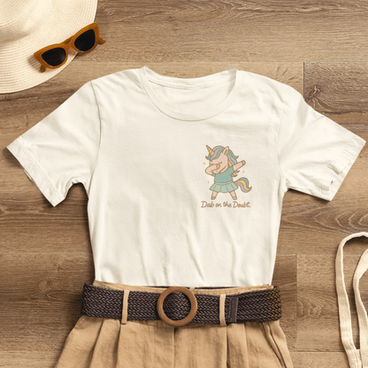 “Doubt on the Dabble” Unicorn T-Shirt – Funny Empowerment Tee for Soft Rebels - Spirit Stitch