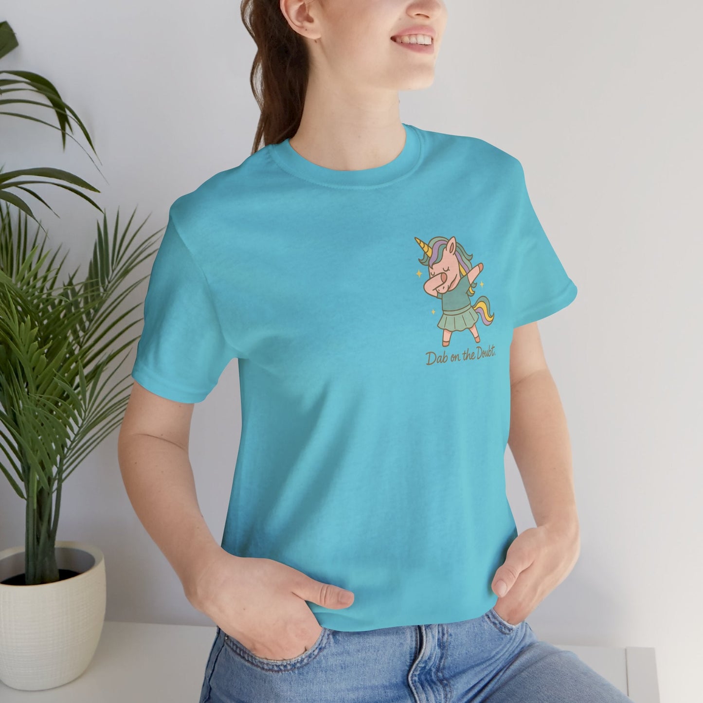 “Doubt on the Dabble” Unicorn T-Shirt – Funny Empowerment Tee for Soft Rebels - Spirit Stitch