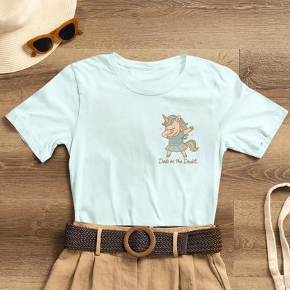 “Doubt on the Dabble” Unicorn T-Shirt – Funny Empowerment Tee for Soft Rebels - Spirit Stitch