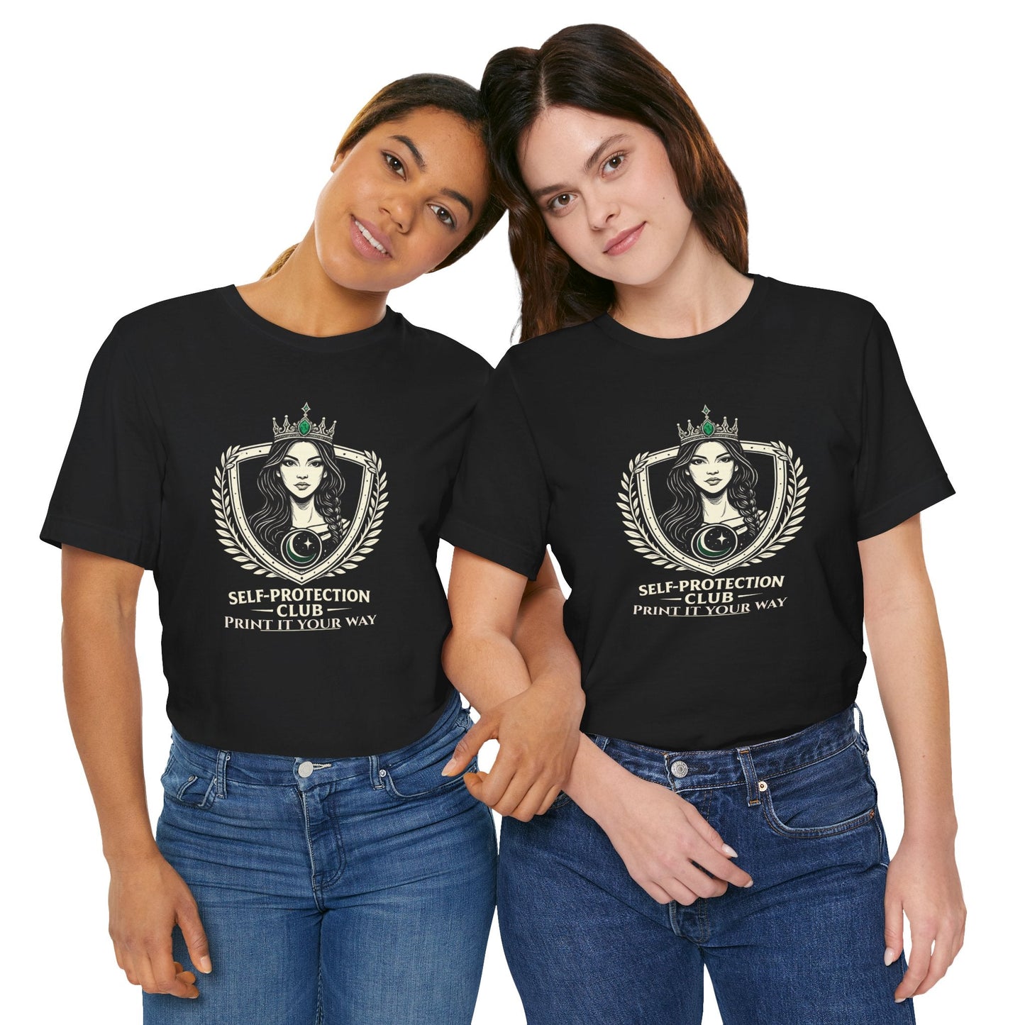Emerald Guardian Self - Protection Club Shirt – Personalized Women’s Matching Group Tee - Spirit Stitch
