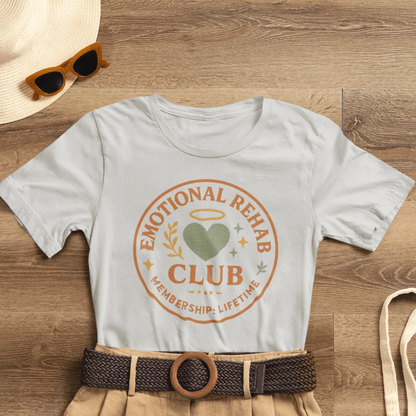 Emotional Rehab Club Shirt – Vintage Self - Care Graphic Tee - Spirit Stitch