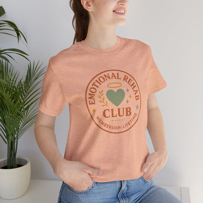 Emotional Rehab Club Shirt – Vintage Self - Care Graphic Tee - Spirit Stitch