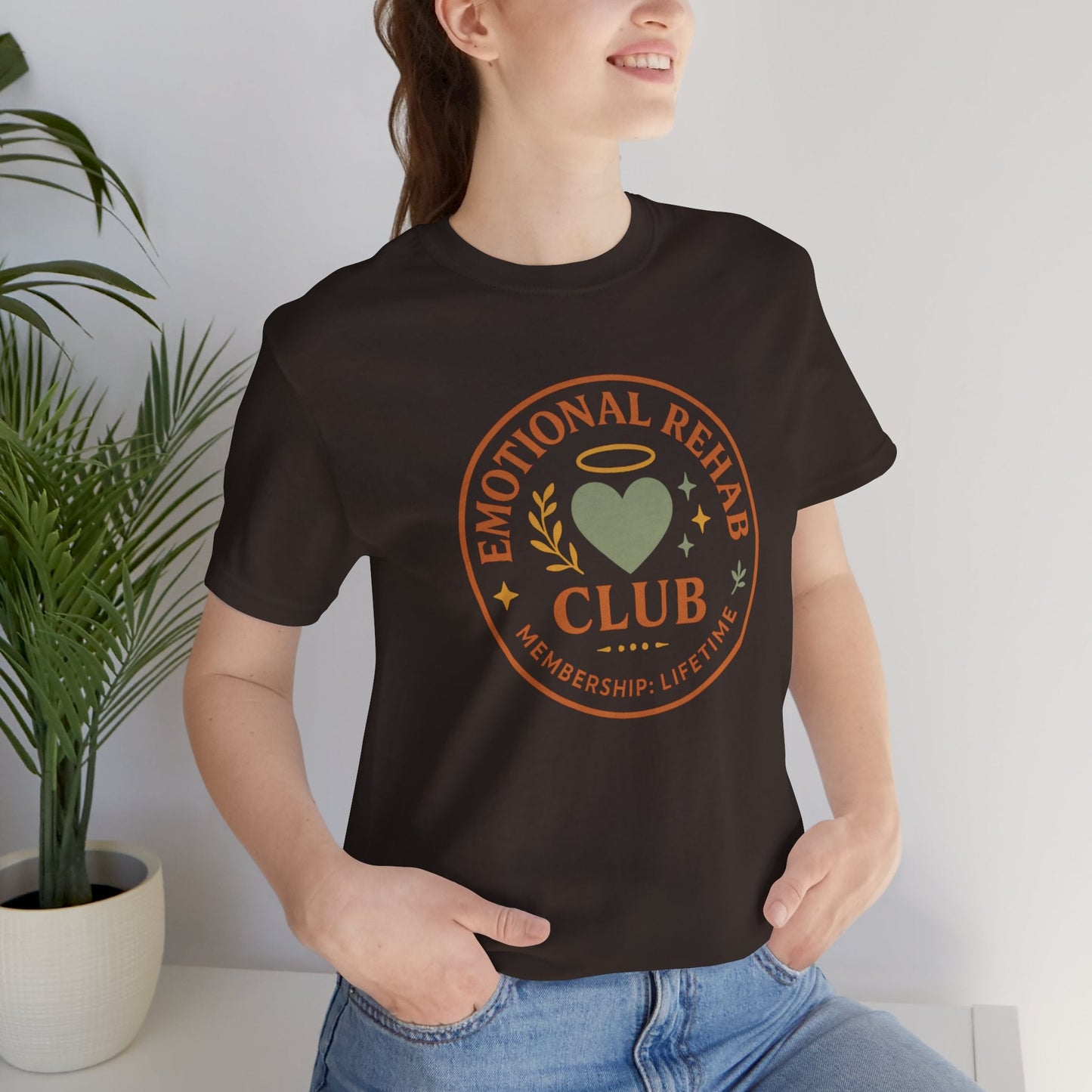 Emotional Rehab Club Shirt – Vintage Self - Care Graphic Tee - Spirit Stitch