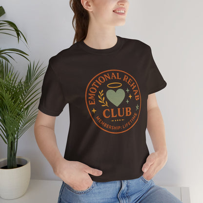 Emotional Rehab Club Shirt – Vintage Self - Care Graphic Tee - Spirit Stitch