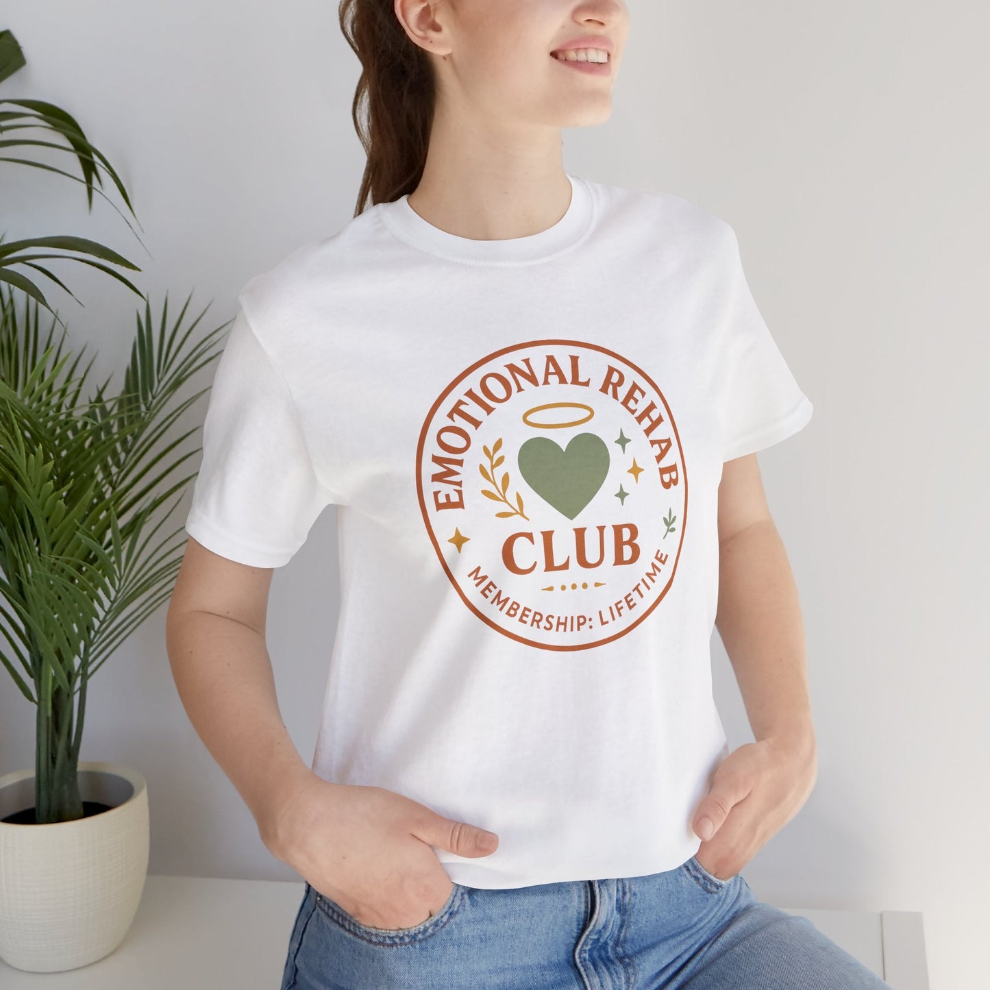 Emotional Rehab Club Shirt – Vintage Self - Care Graphic Tee - Spirit Stitch