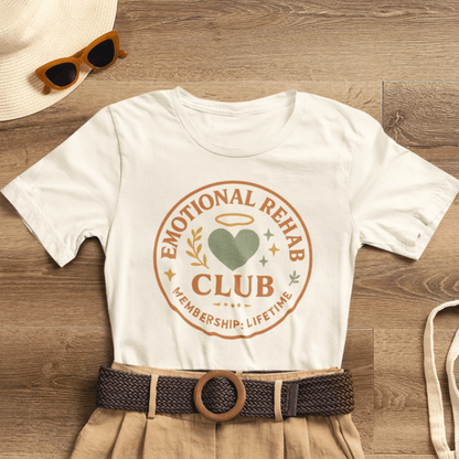 Emotional Rehab Club Shirt – Vintage Self - Care Graphic Tee - Spirit Stitch