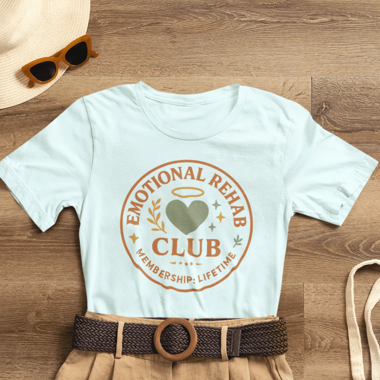 Emotional Rehab Club Shirt – Vintage Self - Care Graphic Tee - Spirit Stitch