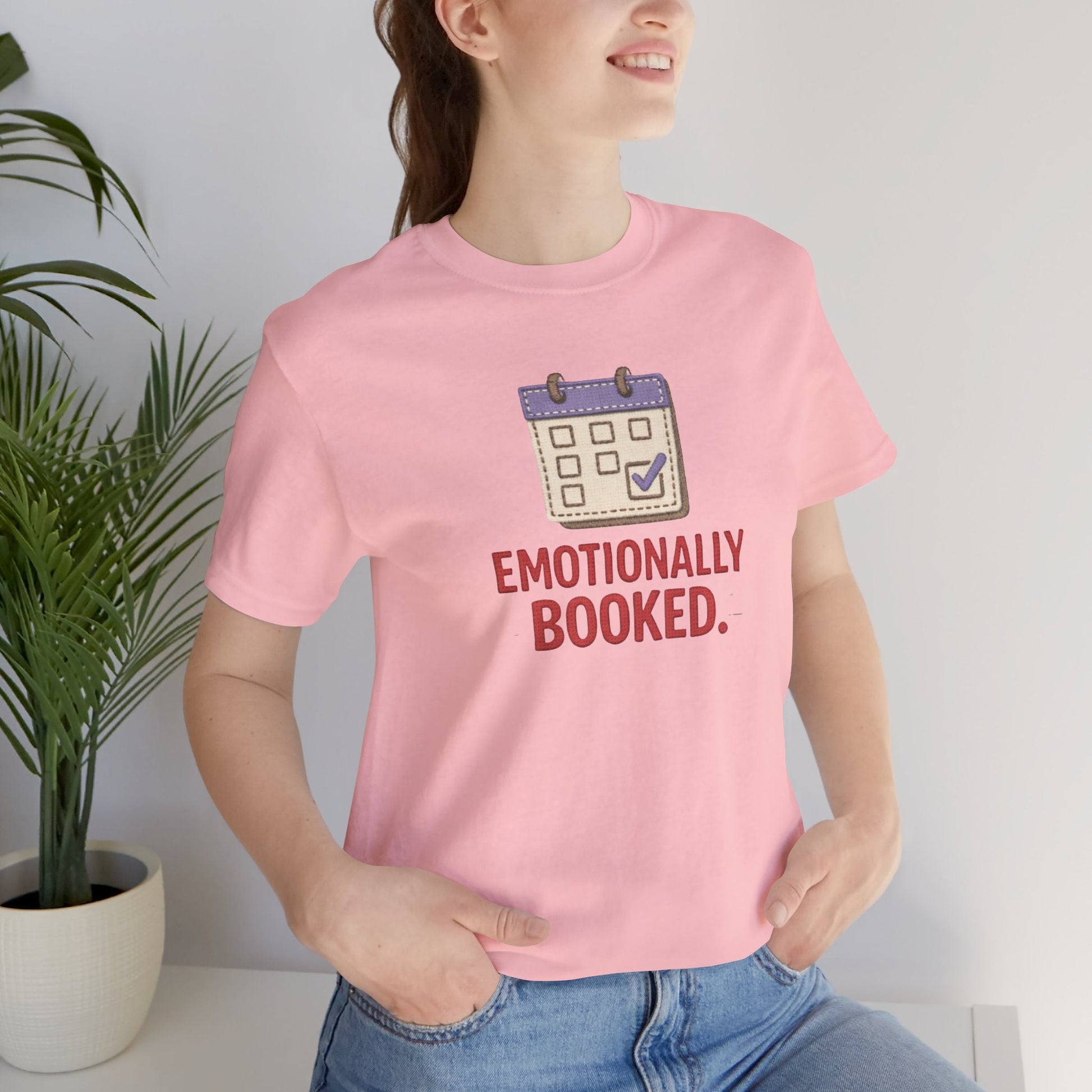 Emotionally Booked T-Shirt — Funny Introvert Calendar Tee - Spirit Stitch