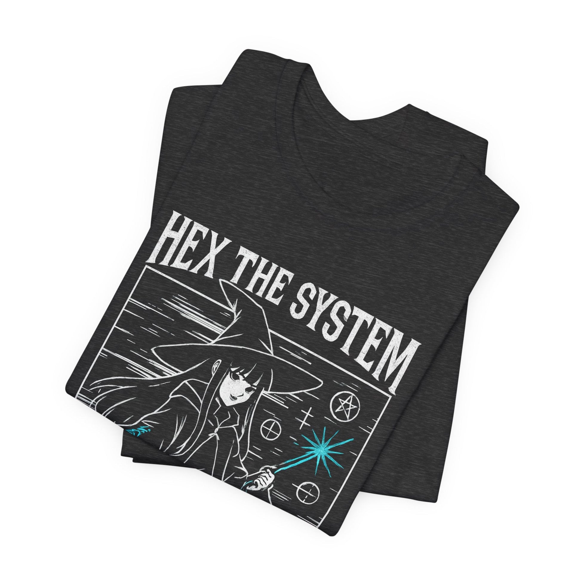 Hex the System – Mystic Witch Anime Graphic Tee - Spirit Stitch