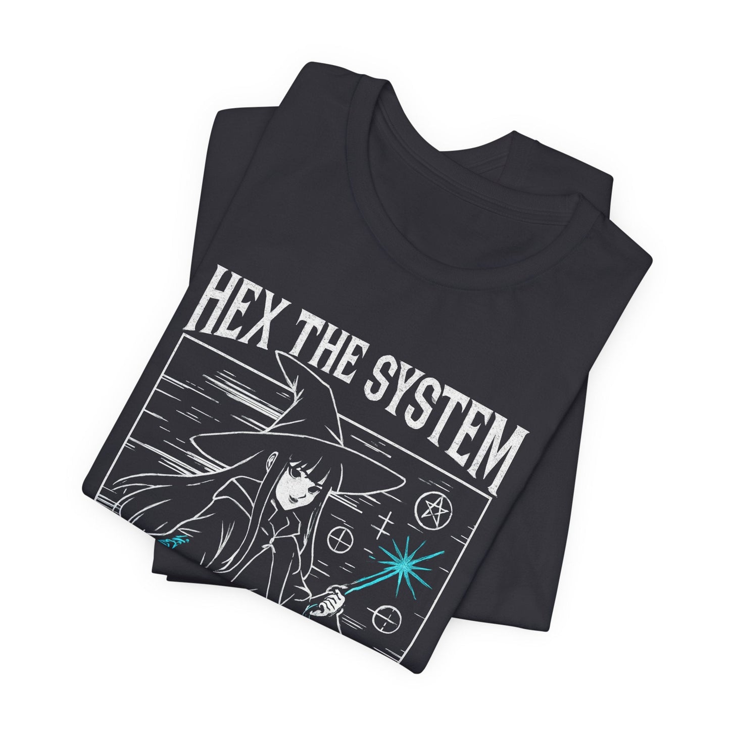 Hex the System – Mystic Witch Anime Graphic Tee - Spirit Stitch