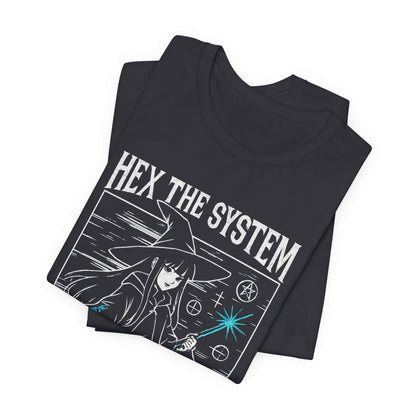 Hex the System – Mystic Witch Anime Graphic Tee - Spirit Stitch