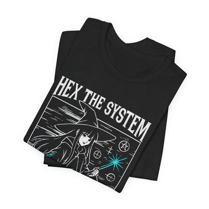 Hex the System – Mystic Witch Anime Graphic Tee - Spirit Stitch