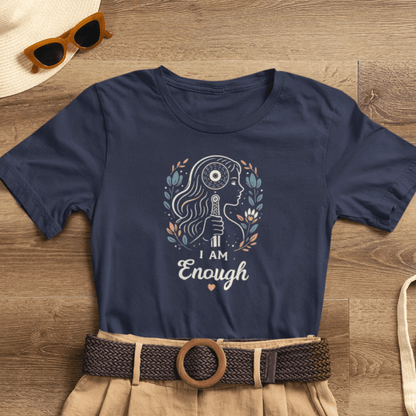 I Am Enough T-Shirt – Feminine Empowerment Affirmation Tee - Spirit Stitch