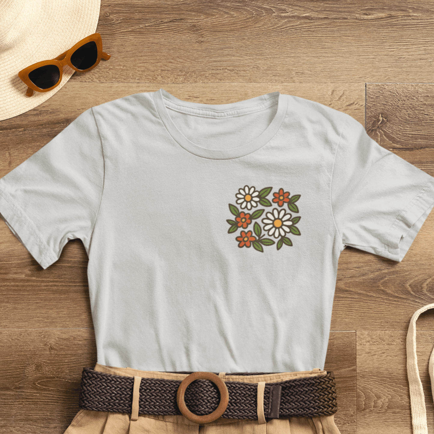 I Bite Back Sweetly Shirt – Front & Back Floral Graphic Tee with Sassy Quote - Spirit Stitch