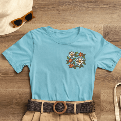 I Bite Back Sweetly Shirt – Front & Back Floral Graphic Tee with Sassy Quote - Spirit Stitch