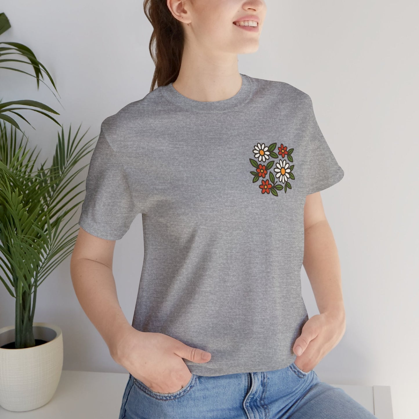 I Bite Back Sweetly Shirt – Front & Back Floral Graphic Tee with Sassy Quote - Spirit Stitch