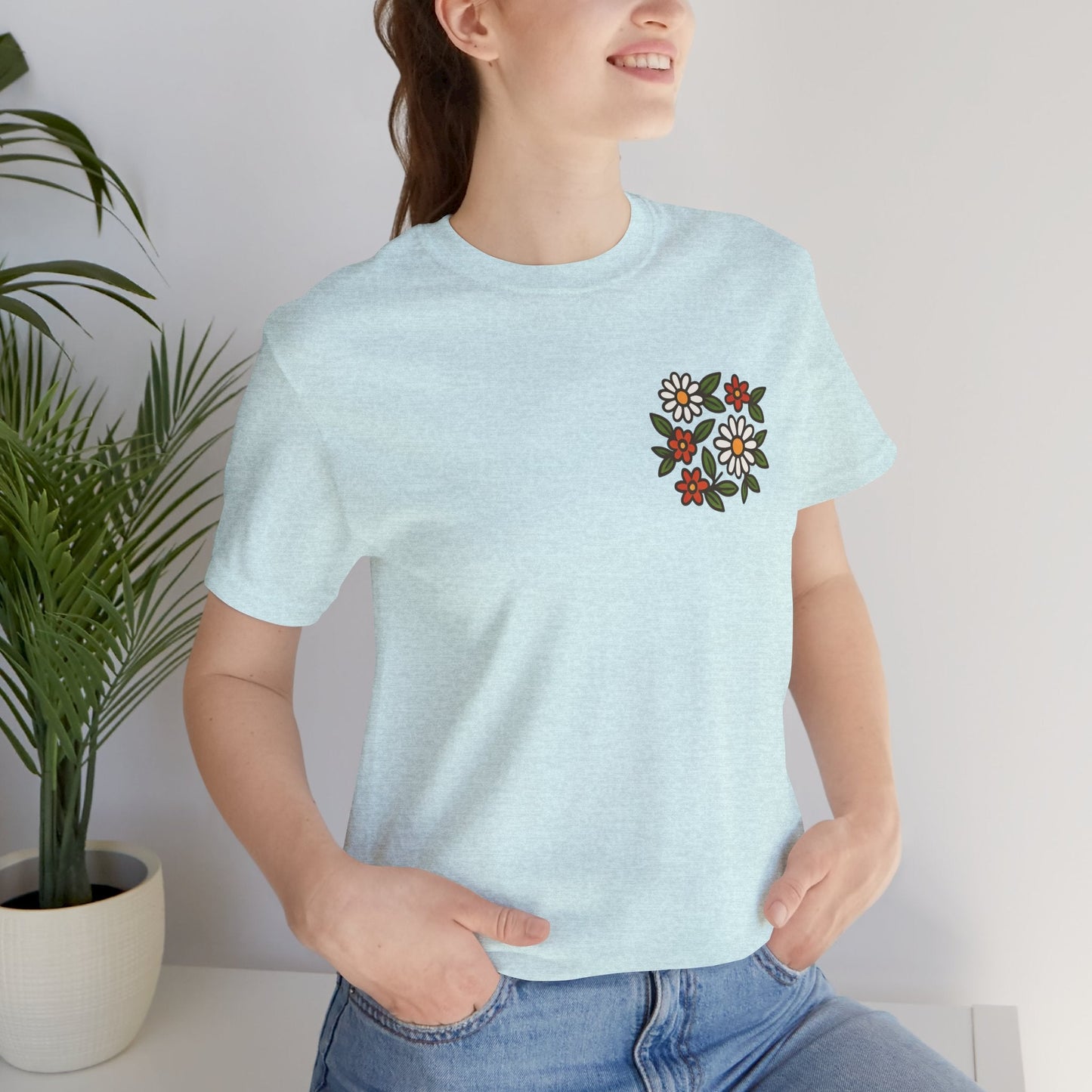I Bite Back Sweetly Shirt – Front & Back Floral Graphic Tee with Sassy Quote - Spirit Stitch