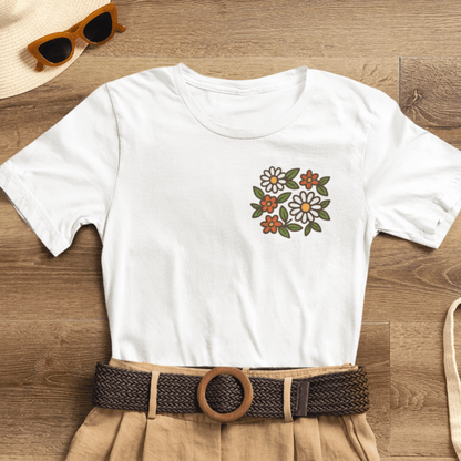 I Bite Back Sweetly Shirt – Front & Back Floral Graphic Tee with Sassy Quote - Spirit Stitch