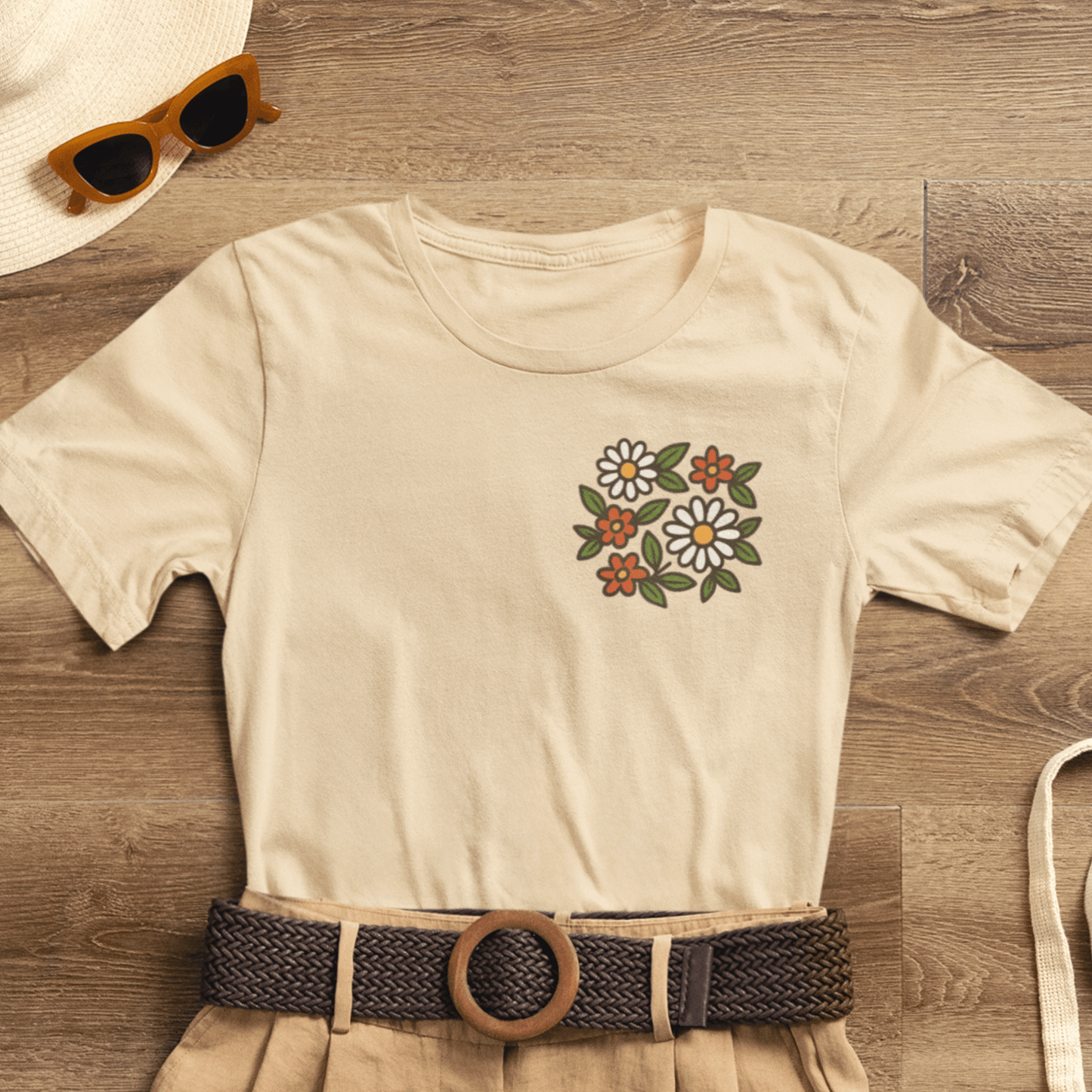 I Bite Back Sweetly Shirt – Front & Back Floral Graphic Tee with Sassy Quote - Spirit Stitch
