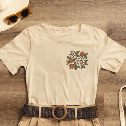 I Bite Back Sweetly Shirt – Front & Back Floral Graphic Tee with Sassy Quote - Spirit Stitch