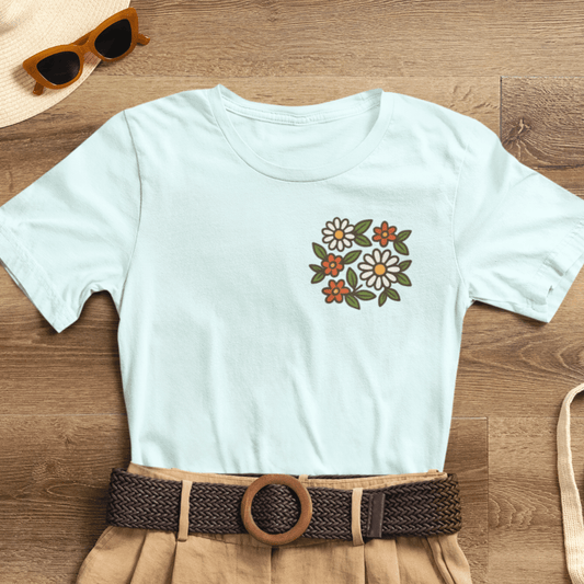 I Bite Back Sweetly Shirt – Front & Back Floral Graphic Tee with Sassy Quote - Spirit Stitch