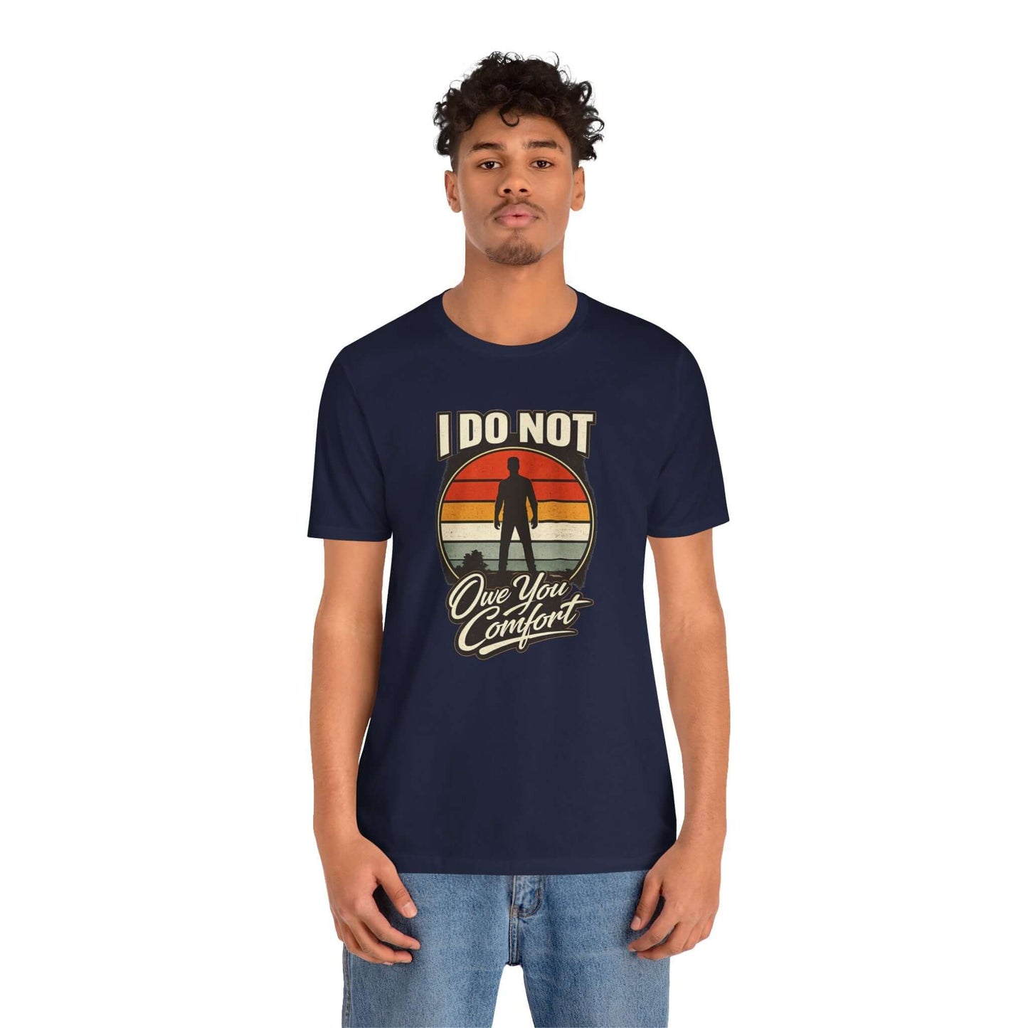 I Don’t Owe You Comfort Retro T-Shirt – Bold Boundaries Statement Tee - Spirit Stitch
