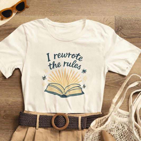 I Rewrote the Rules – Empowerment Book Lover T-Shirt - Spirit Stitch